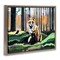 Stupell Industries Fox in Forest Trees Floater Framed Canvas Wall Art Design by Adam Swanson